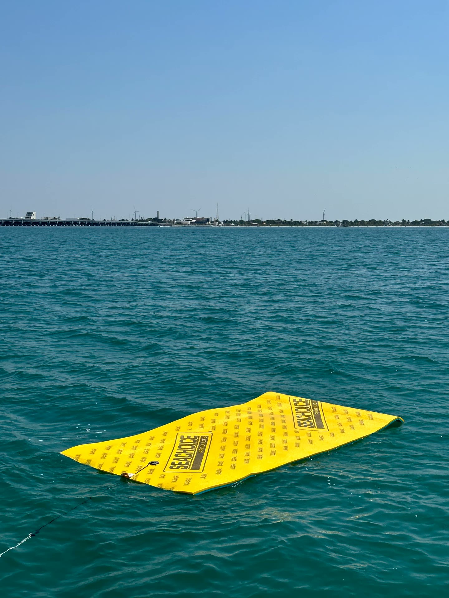 Tapete flotante listo para nadar